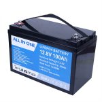 د فابریکې قیمت ژور سایکل سولر RV کاروان سمندري 12 ولټ لیتیم آئن بیټرۍ 12V 100ah LiFePO4 بیټرۍ