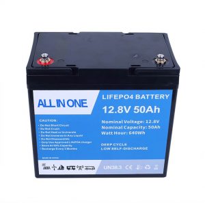 12.8V 50Ah د چارج وړ لیتیم آیون بیټرۍ لایفپو4 بیټرۍ لیتیم آئن بیټرۍ