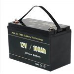 ټول په یوه خوندي سولر RV 12v 100ah LiFePO4 لیتیم بیټرۍ کڅوړه کې