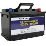 GEL / AGM د سولر بریښنا ذخیره بیټرۍ 12v 100ah LifePo4 لیتیم آئن بیټرۍ