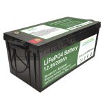 ګرم پلور 2.56KWh lifepo4 batteri 12v 200Ah 6000 سائیکل rv بیټرۍ