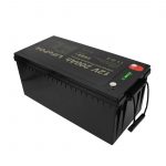 د نوي ډیزاین ریچارج وړ بیټرۍ ساتنه وړیا LiFePO4 12V 200Ah لیتیم آئون بیټرۍ