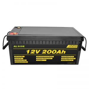 د دودیز ژوند 12V Lifepo4 بیټرۍ 12.8v 200ah د 2000 سائیکل ژوند lifepo4 بیټرۍ سره