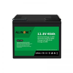 12.8V 40Ah LiFePO4 لیډ اسید بدلول لیتیم آئن بیټرۍ پیک 12V 40Ah