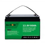 د لیډ اسید ځای په ځای کولو خورا مشهور سولر RV سمندري LiFePO4 12V 80Ah لیتیم بیټرۍ