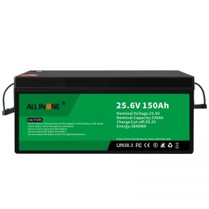 25.6V 150Ah LiFePO4 لیډ اسید بدلول لیتیم آئن بیټرۍ پیک 24V 150Ah