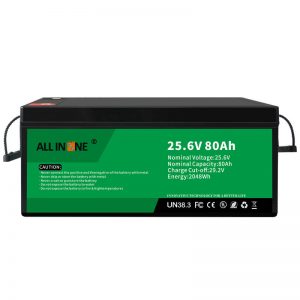د RV/کاروان/UPS/ګالف کارټ 24V 80Ah لپاره 25.6V 80Ah خوندیتوب/اوږد ژوند LFP بیټرۍ