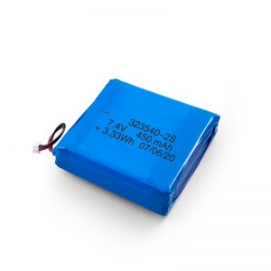 د LiPO د چارج وړ بیټرۍ 323540 3.7V 900mAH / 7.4V 450mAH
