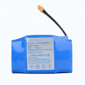 لوړ پلور 36v 4400mah 10s2p هوربورډ لیتیم بیټرۍ پیک