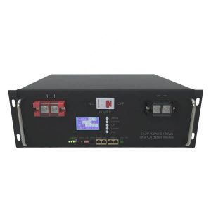 6000 سایکلونه 48V 100Ah 5Kwh RS48 LiFePo4 سولر بیټرۍ د 5U کابینې سره