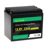 ټول په یو کې 26650 lifepo4 12V 33ah لیتیم اوسپنه فاسفیت بیټرۍ کڅوړه